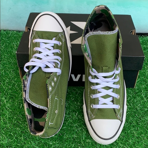 CONVERSE CTAS POCKET HI CYPRESS GREEN/BLACK/WHT WM - Picture 7 of 16